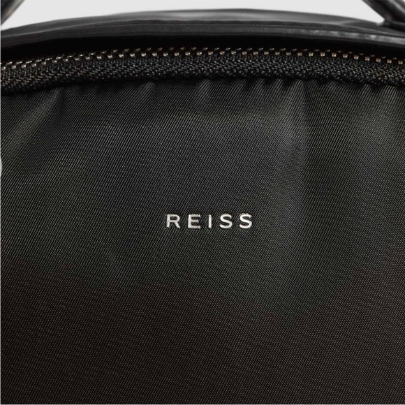 Reiss Parker Men’s Nylon Work Essential Backpack Black Silver NWT - Picture 12 of 13